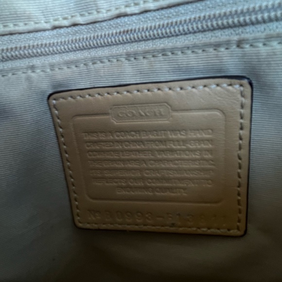 Vintage Coach Satchel Bag Naked Natural Leather - Picture 3 of 14